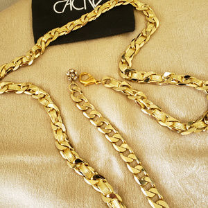 Cache gold link belt